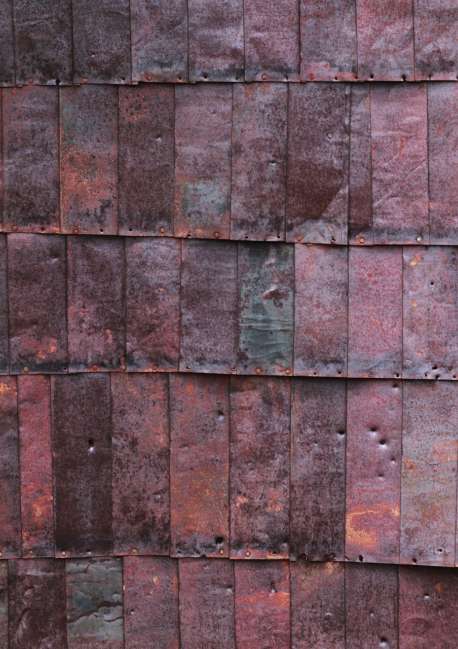 texture metal shingles wall free photo