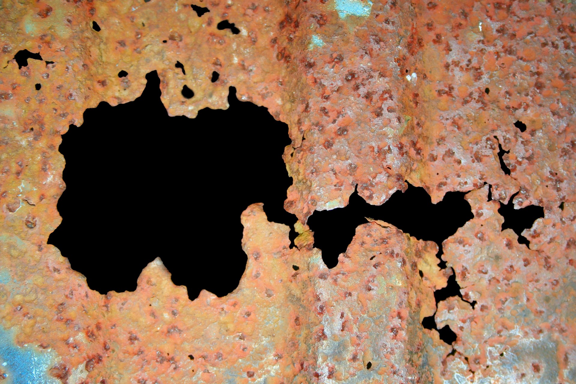 rust rusty hole free photo