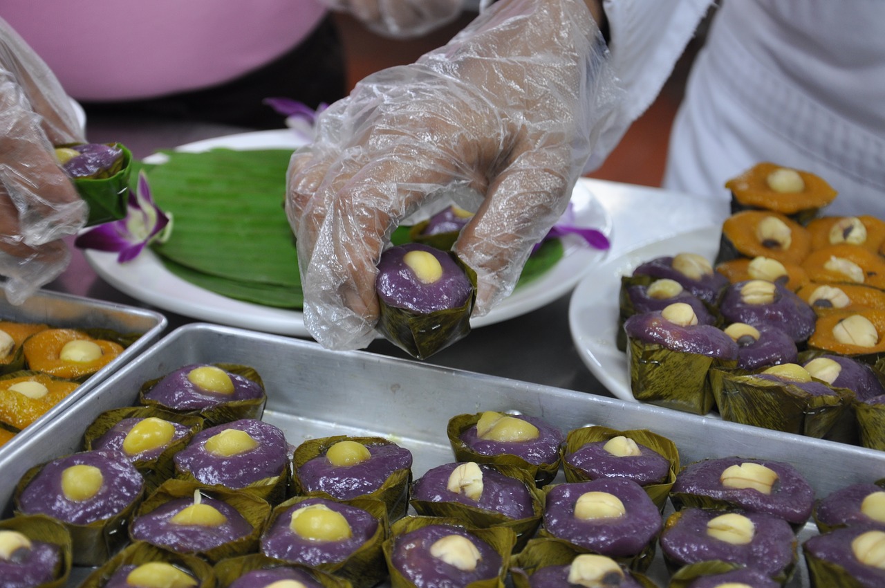 thai desserts kruathong free photo
