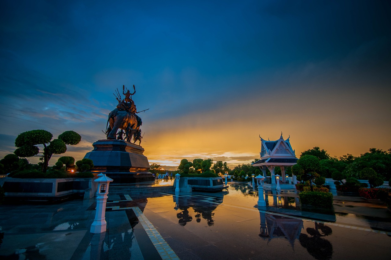 thailand sunset sunset background free photo