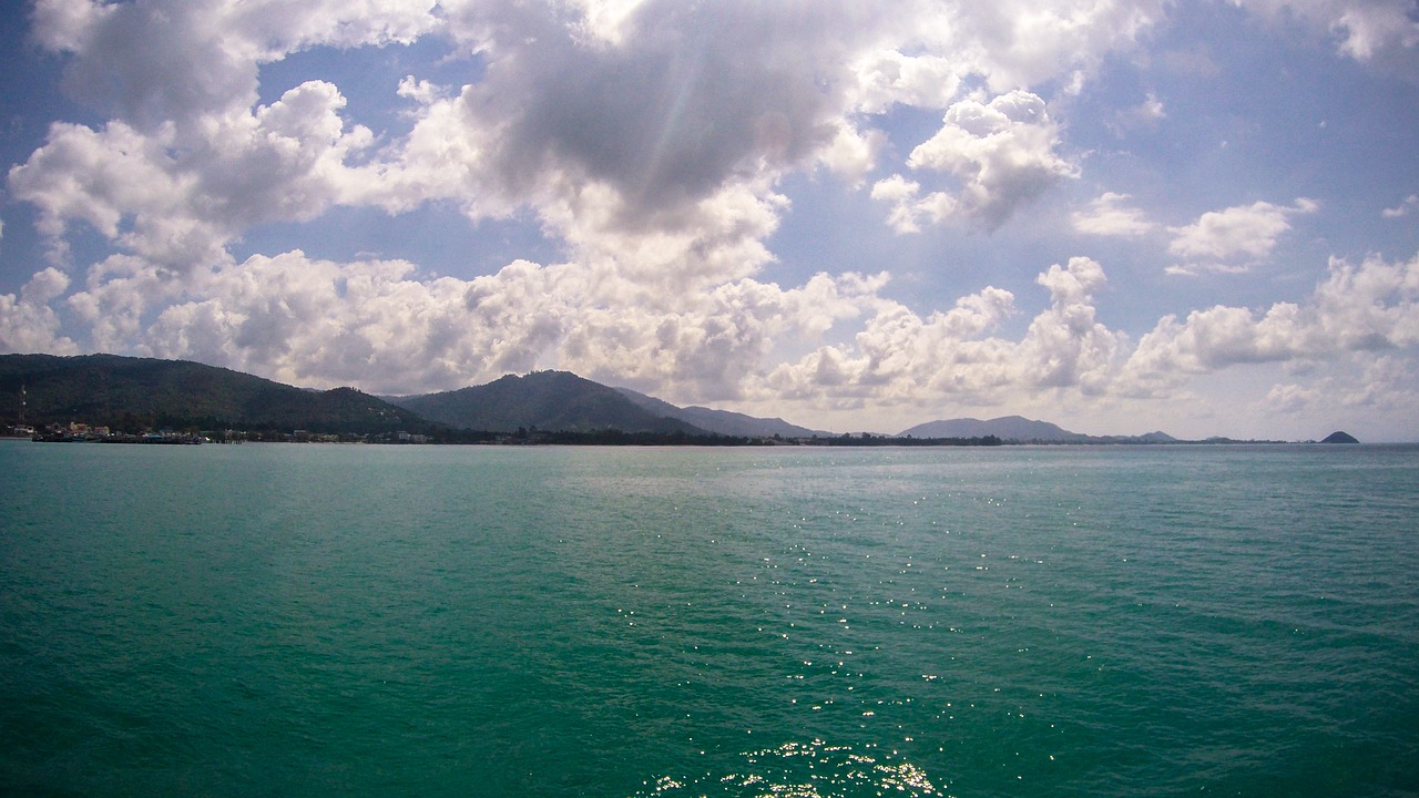 thailand sea clouds free photo