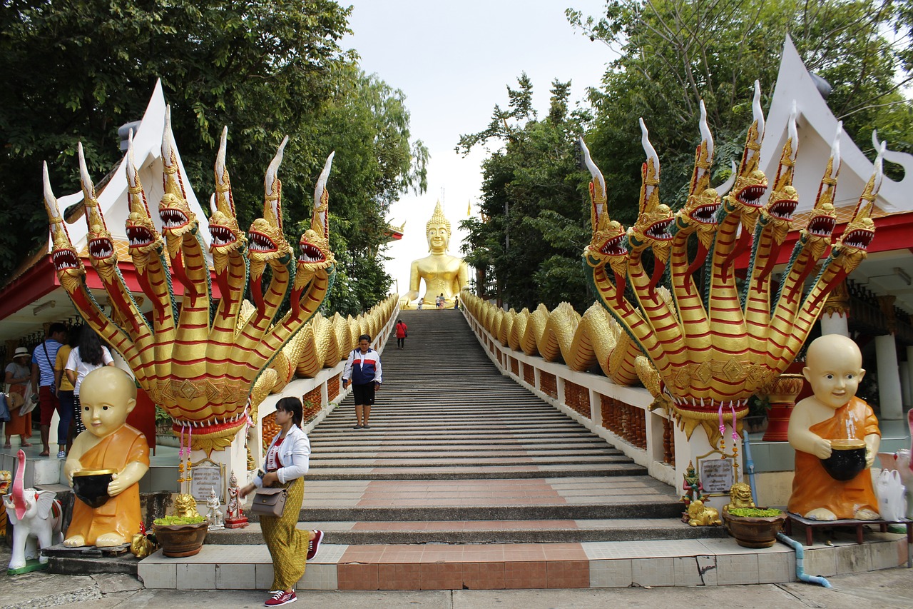 thailand yellow buddha pattaya free photo