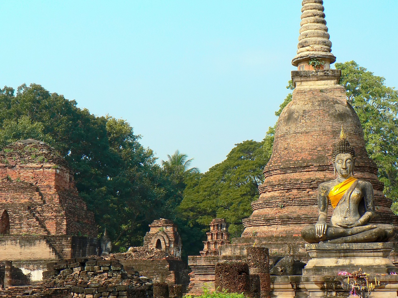 thailand ayutthaya buddha free photo