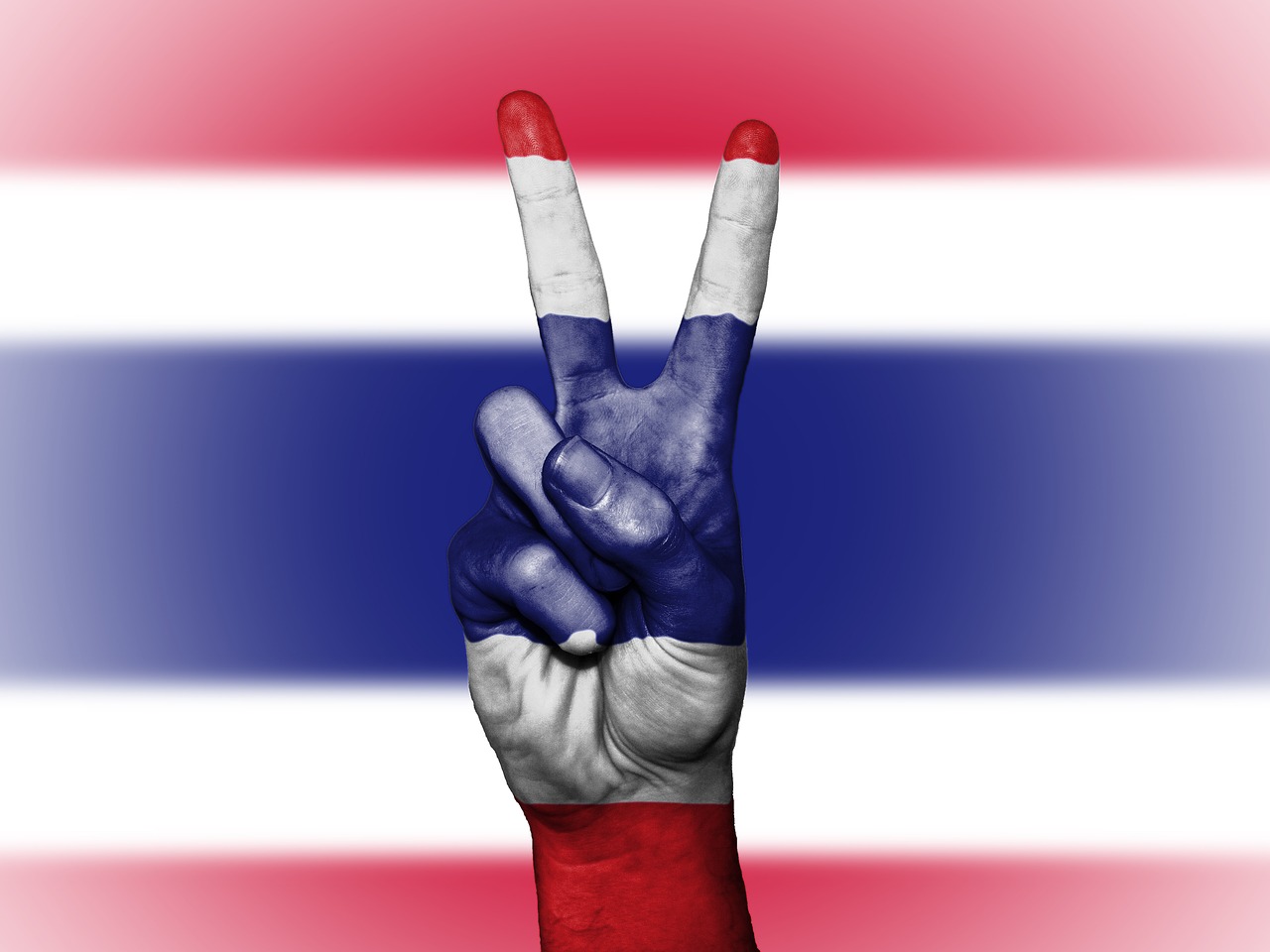 thailand peace hand free photo