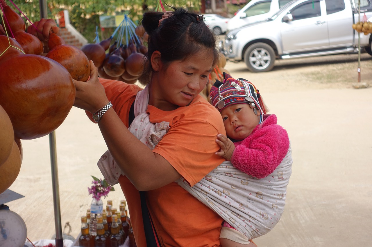 thailand mother child free photo