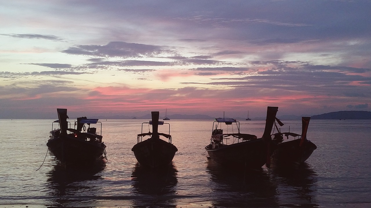 thailand boats eventide free photo