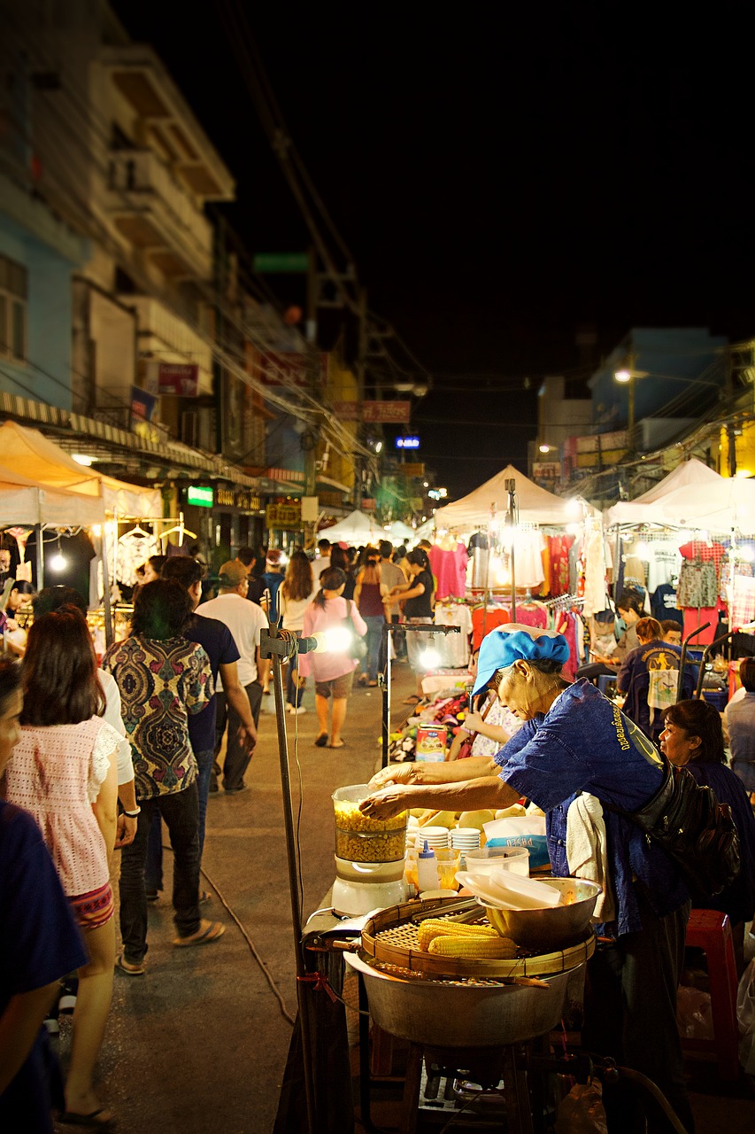 thailand chiang rai night market free photo