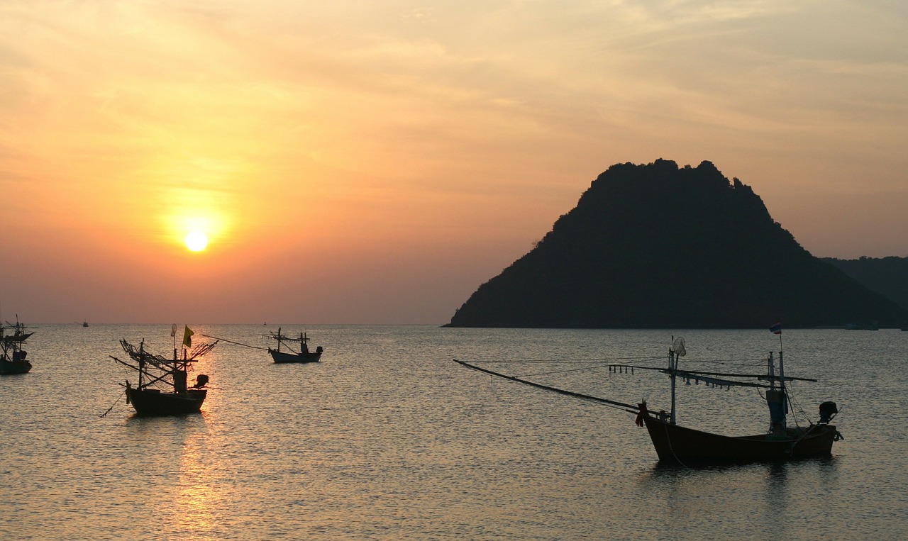 thailand harbor seaside free photo