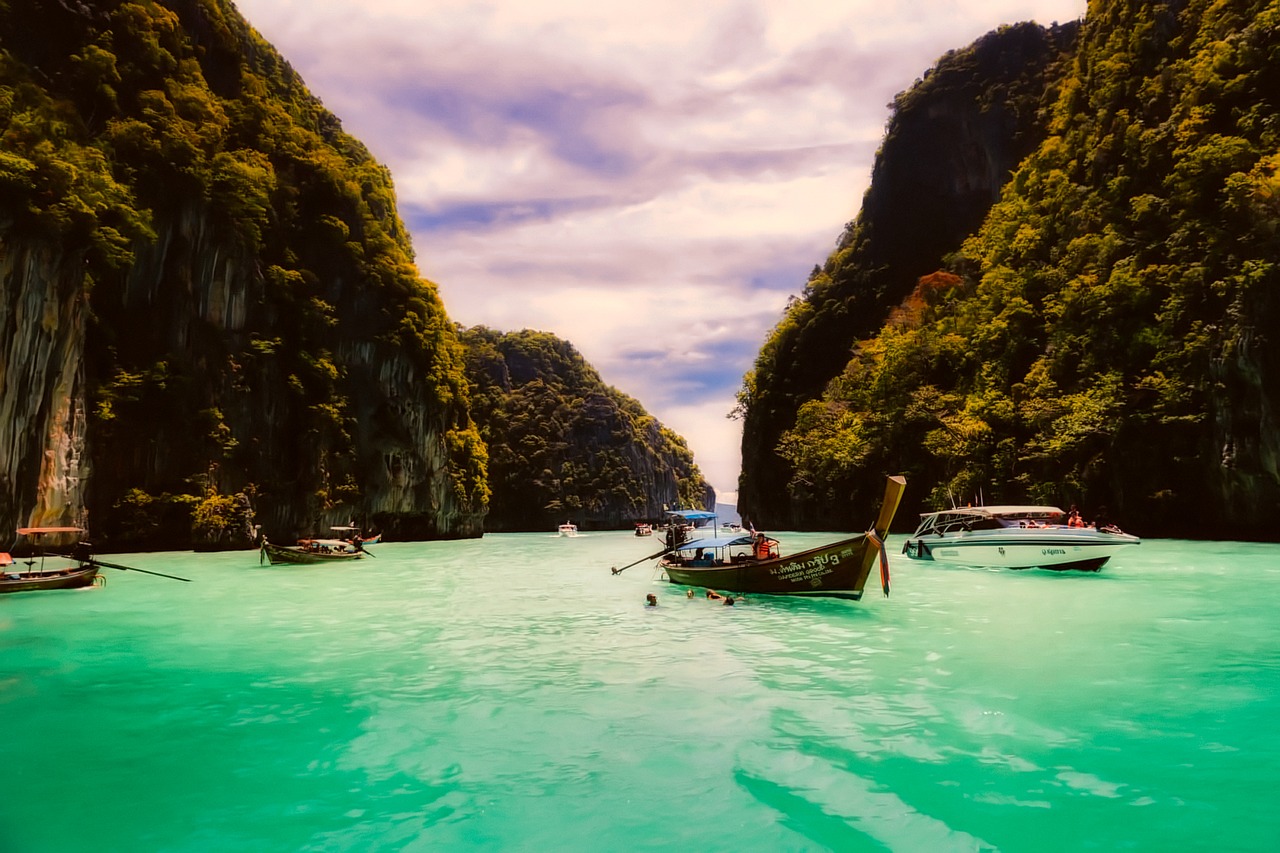 thailand tropical boats free photo