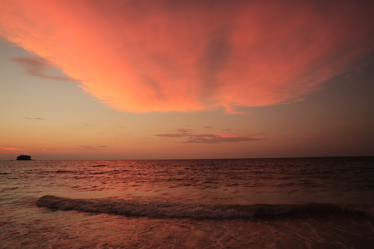 thailand  beach  sunset free photo