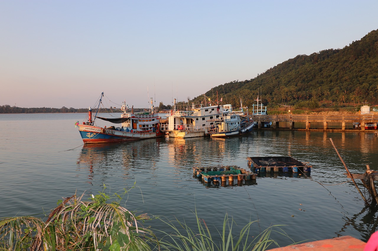 thailand  bay  fishing boats free photo