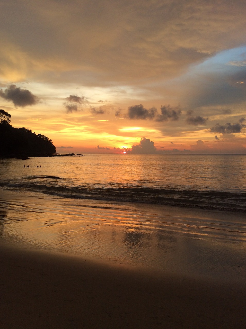 thailand beach sunset free photo