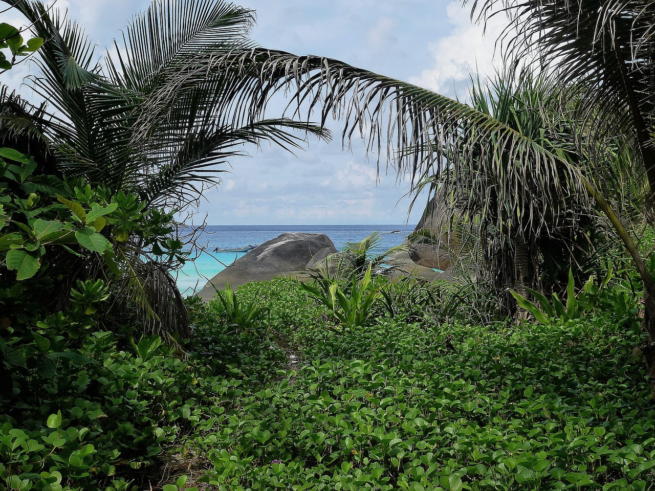 thailand island rock free photo