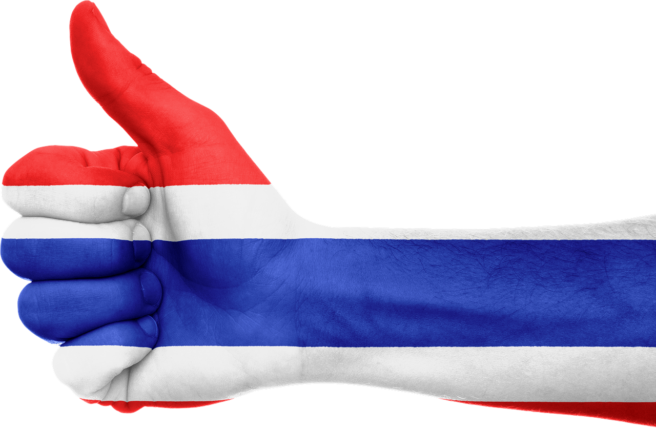 thailand flag hand free photo