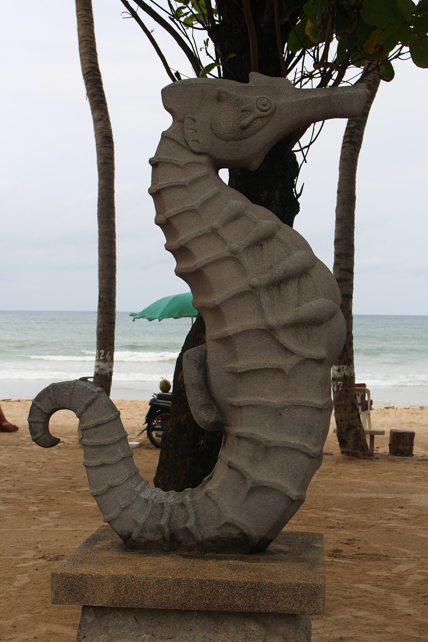 thailand statue seahorse free photo