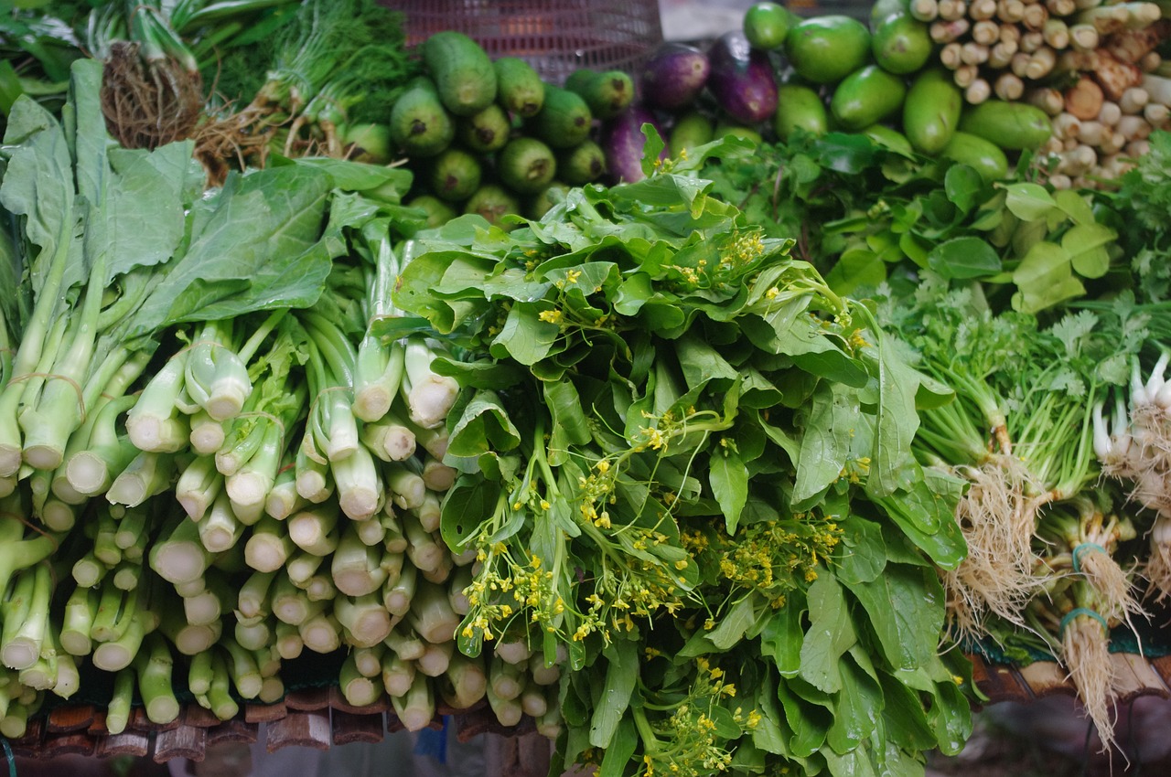 thailand-market  thai vegetables  thai kitchen free photo