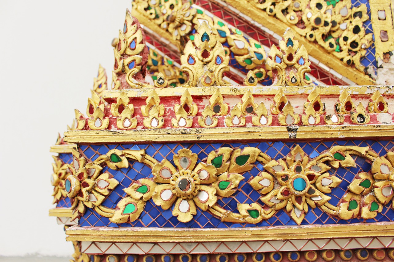 thailand stripes thai temple thailand free photo