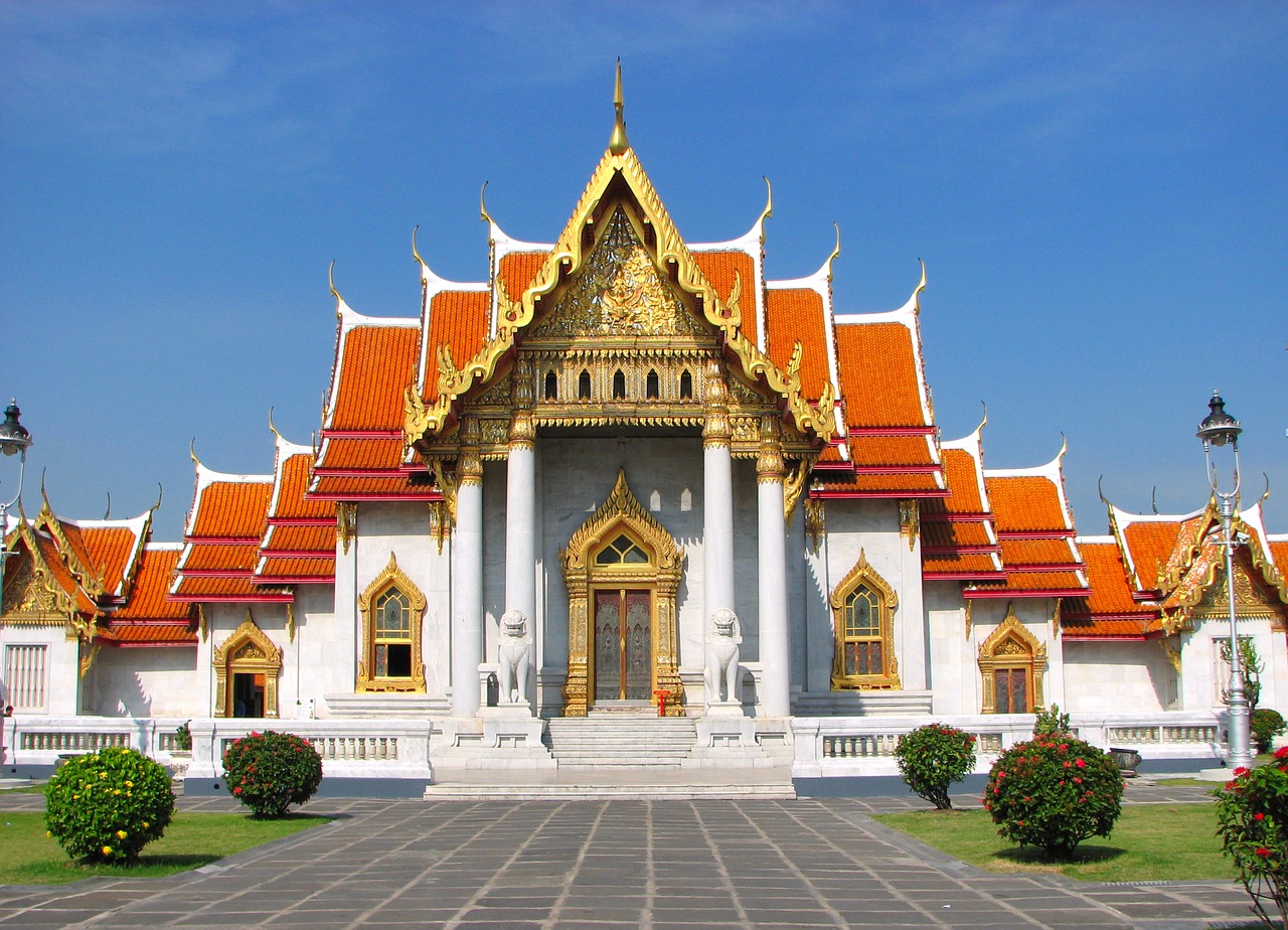 thailand temple marble temple wats free photo