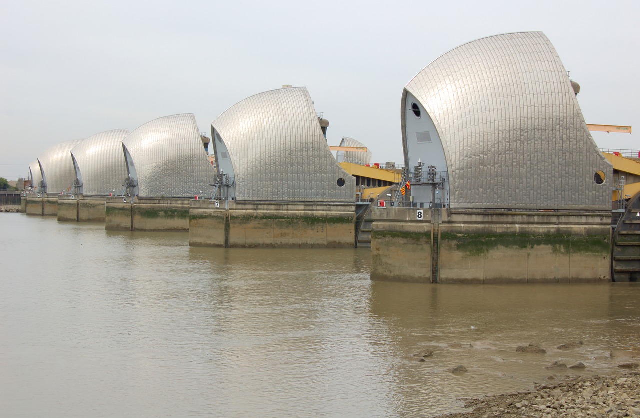 thames barrier london free photo