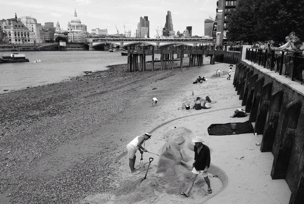 thames river bank london free photo