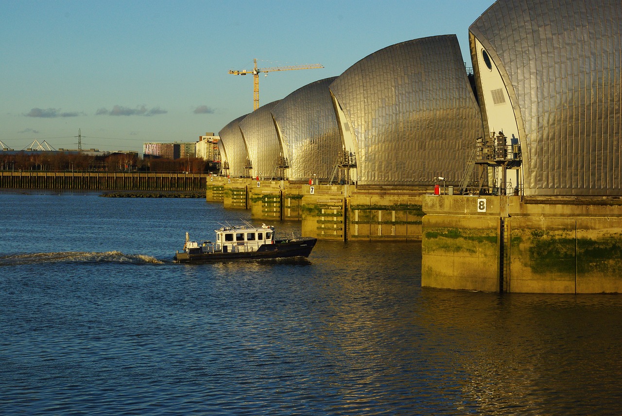 thames barrier london free photo