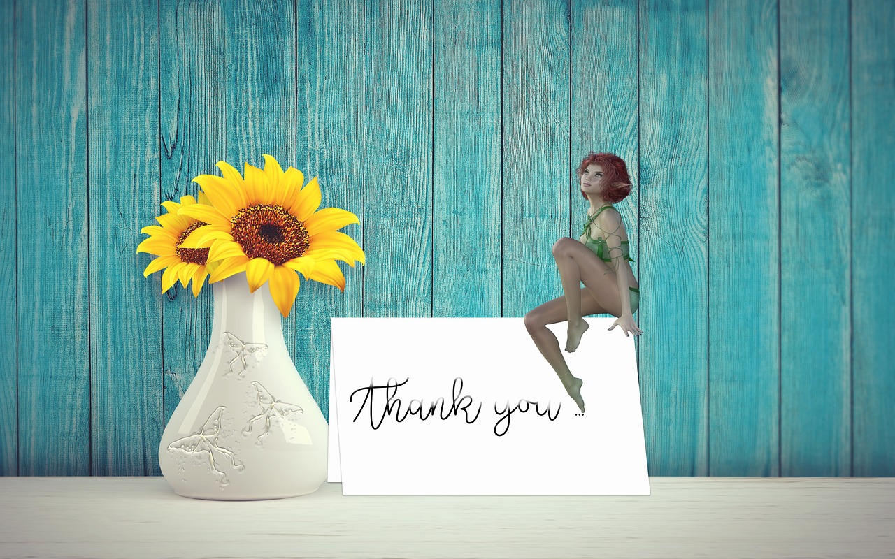 thank you  card  fairy free photo