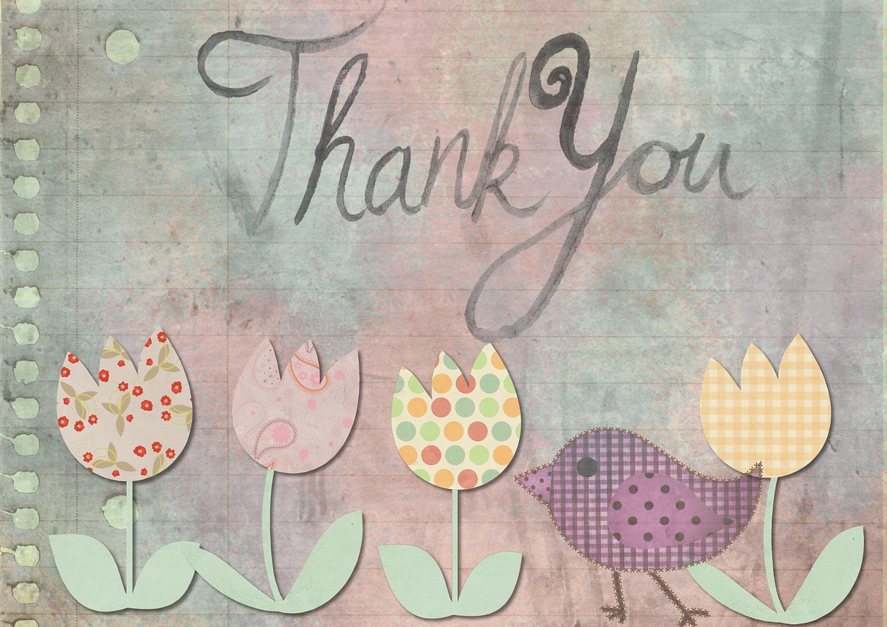 thank you card greeting free photo