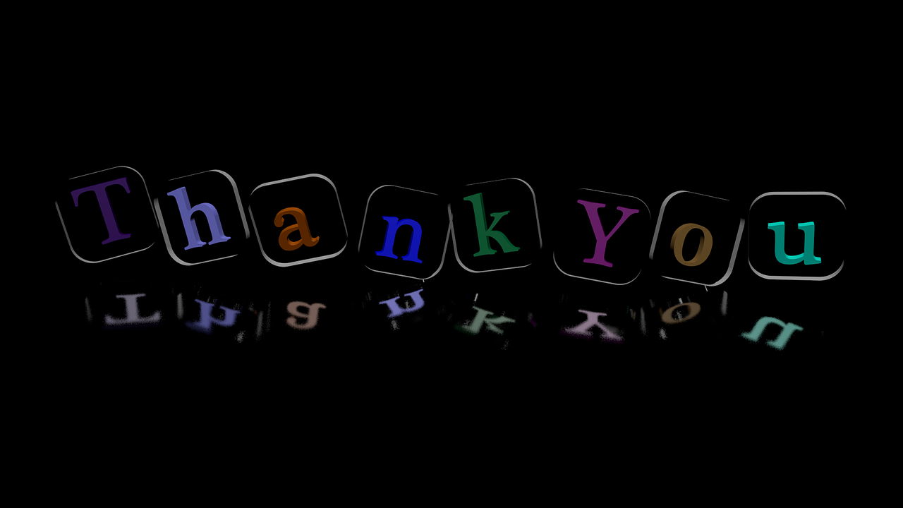 thanks 3d sign free photo