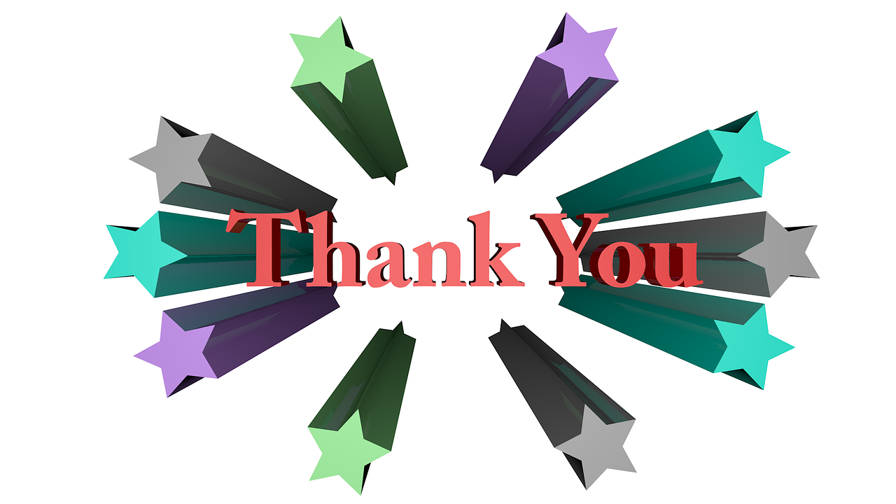 thanks 3d sign free photo