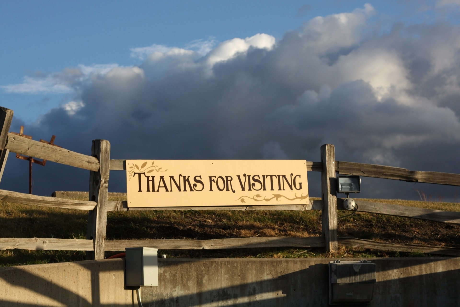 thanks for visiting thank you sign free photo