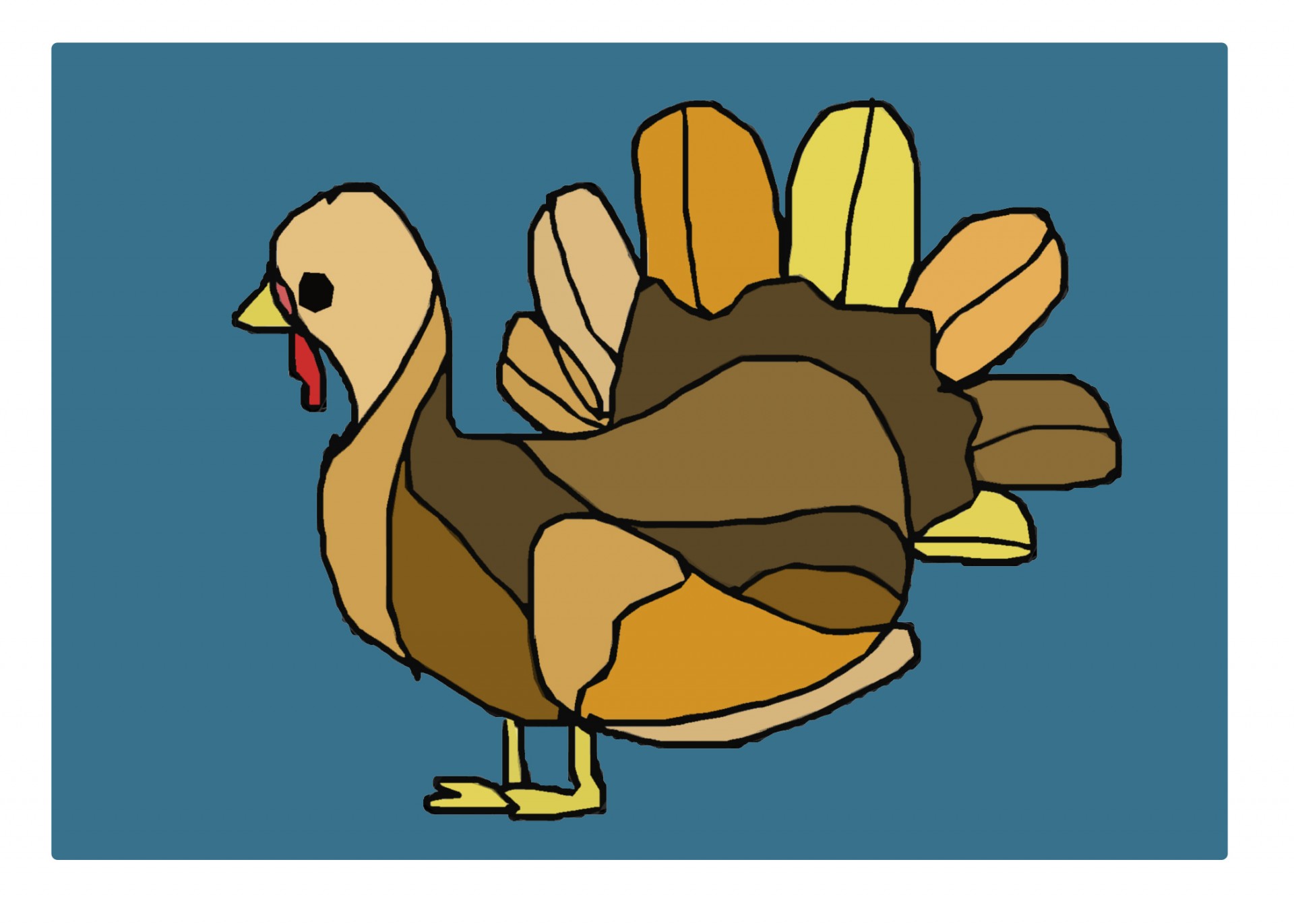 thanksgiving turkey illustration free photo