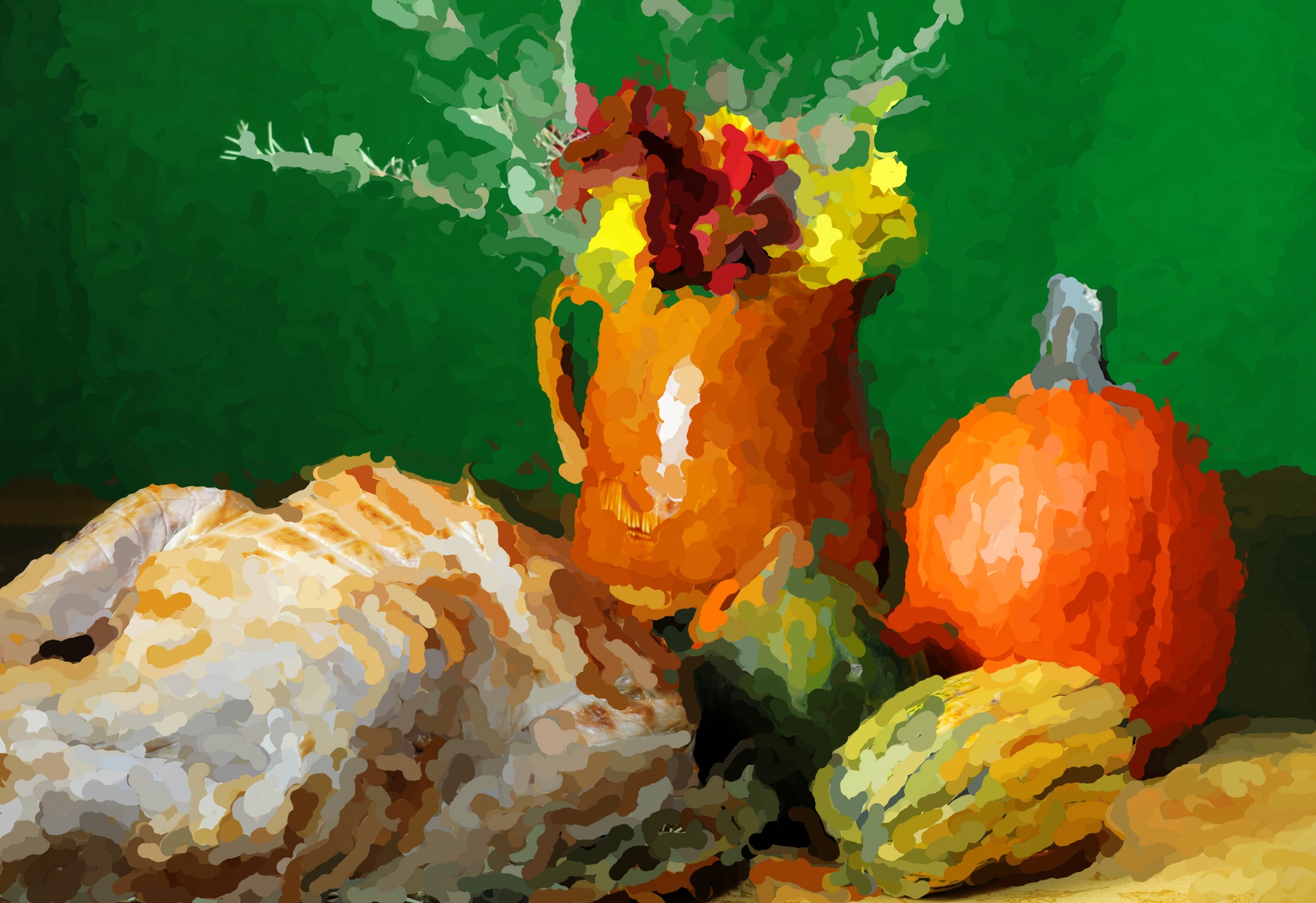 Thanksgiving,dinner,turkey,painted,painterly - free image from needpix.com