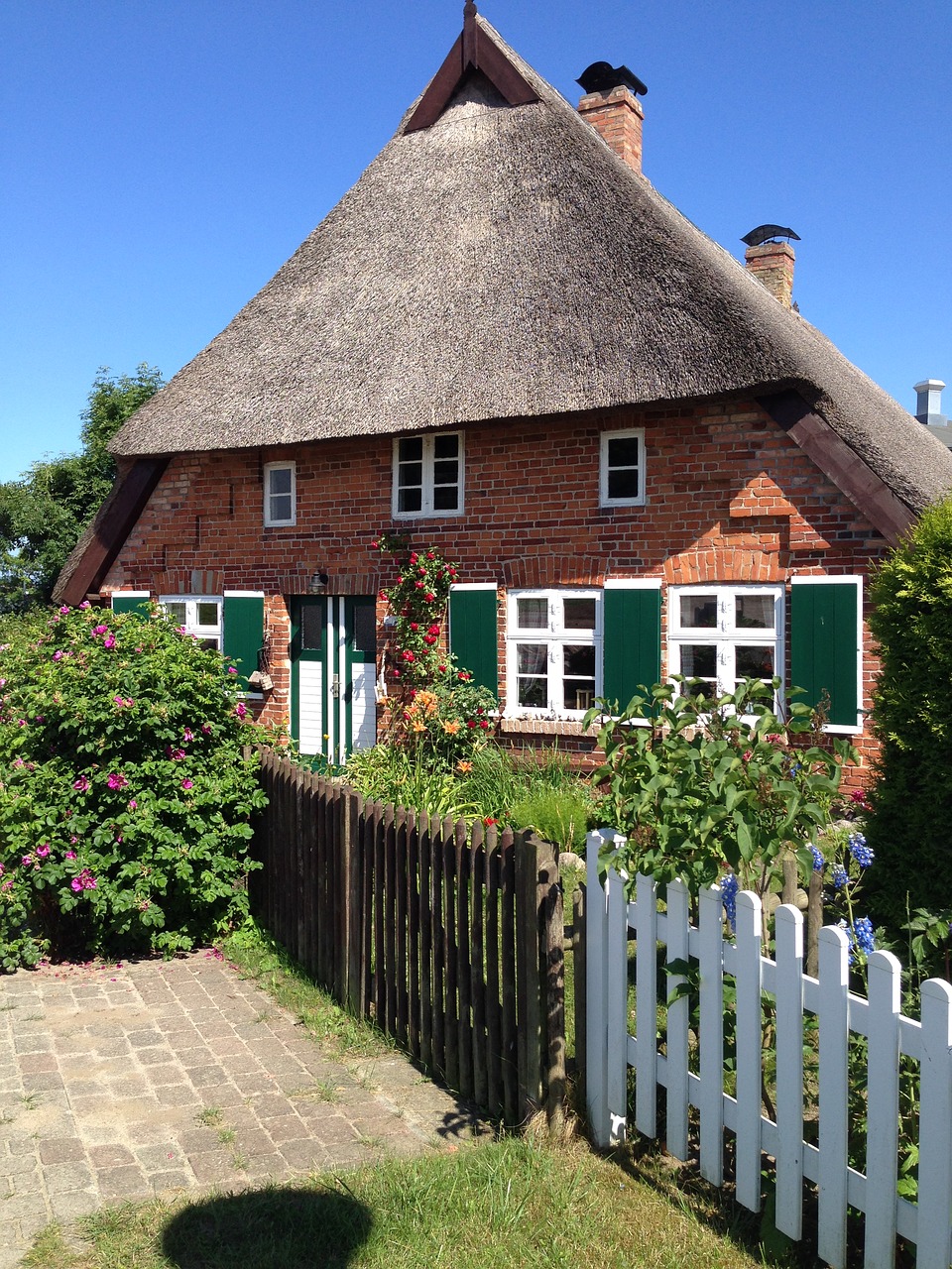 thatched roof baltic sea thatched free photo