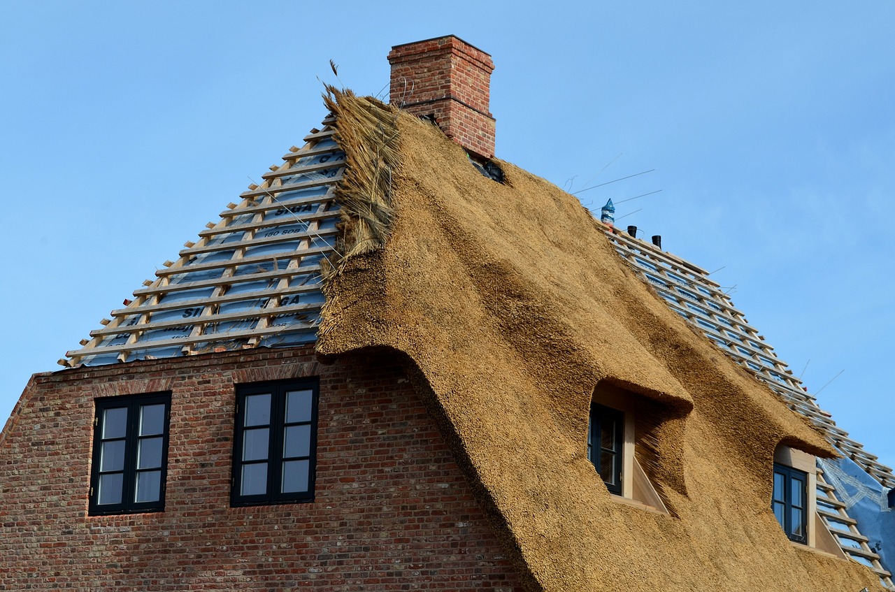thatched roof  roofing  sylt free photo