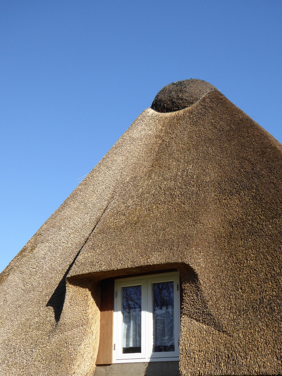 Thatched Roof Reed Roof Home Window Free Image From Needpix Com