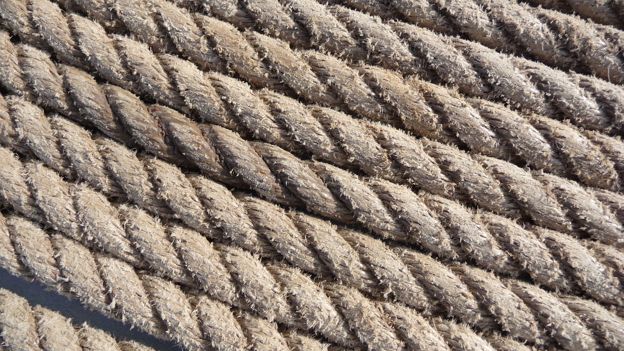 thaw ropes twisted ropes free photo
