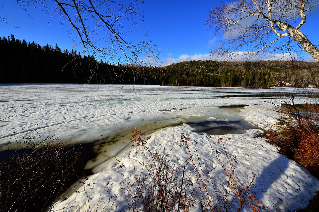 thaw ice landscape free photo