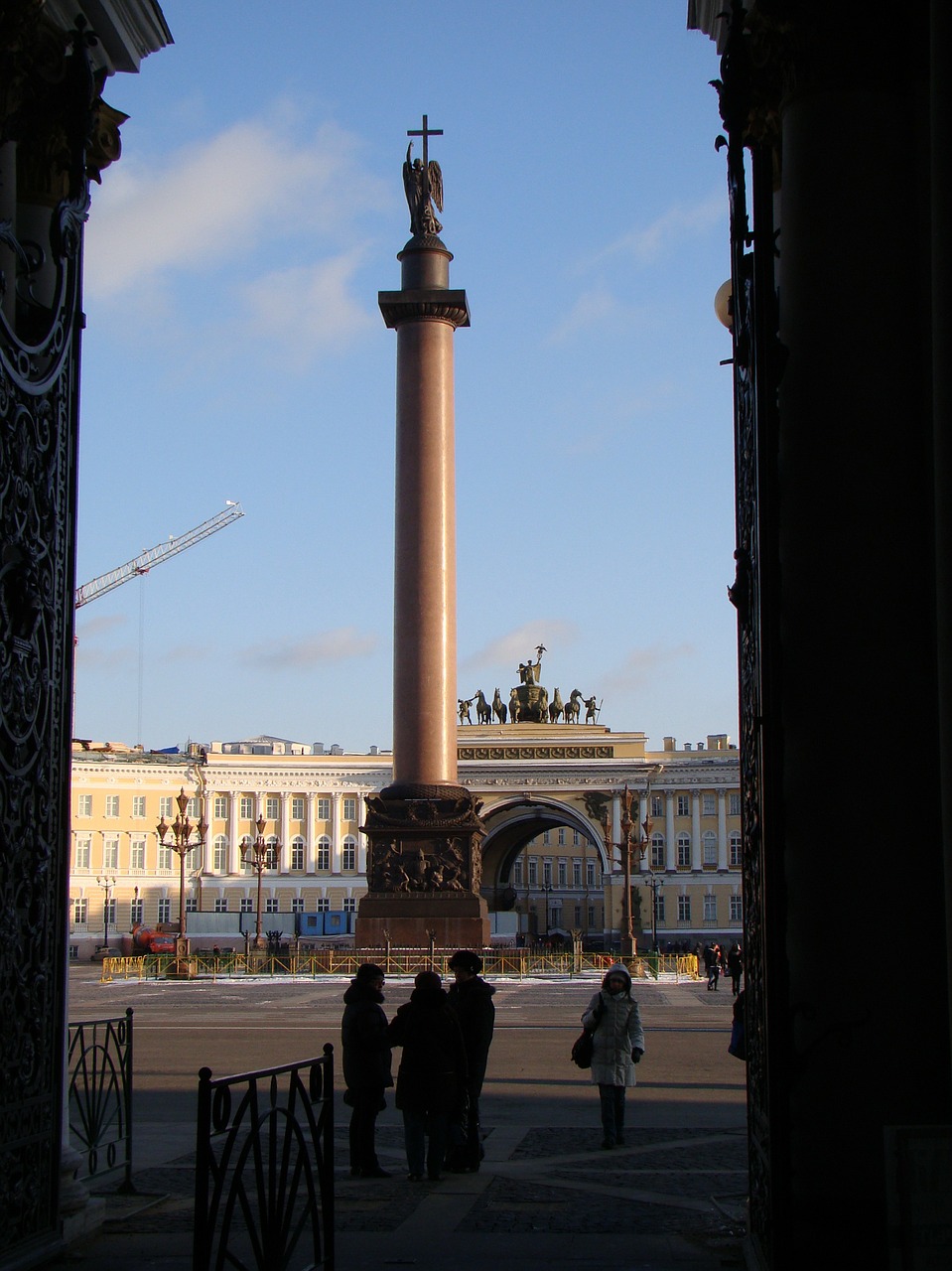 the alexander column alexandria pillar palace square free photo