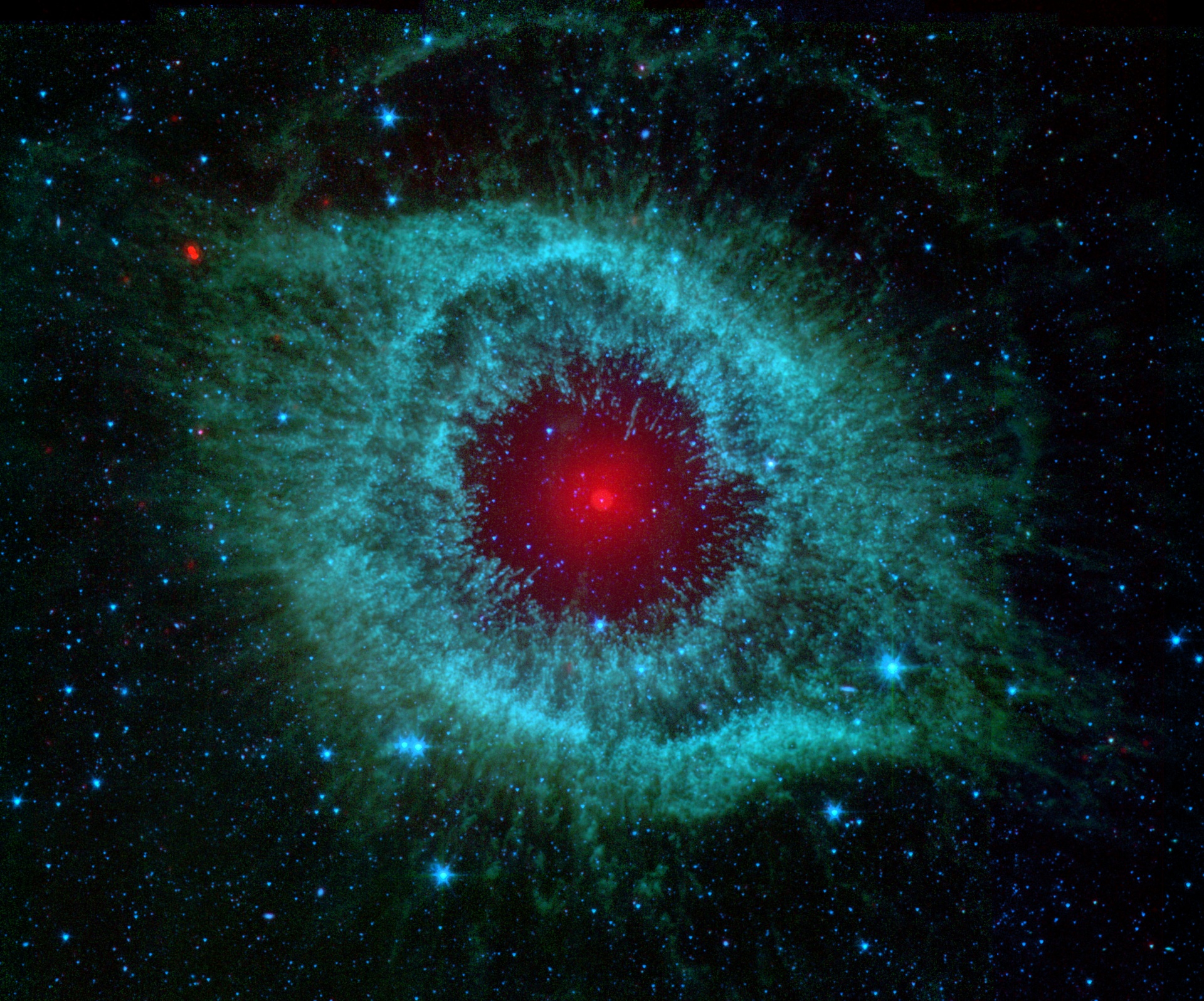 stars planets helix nebula free photo