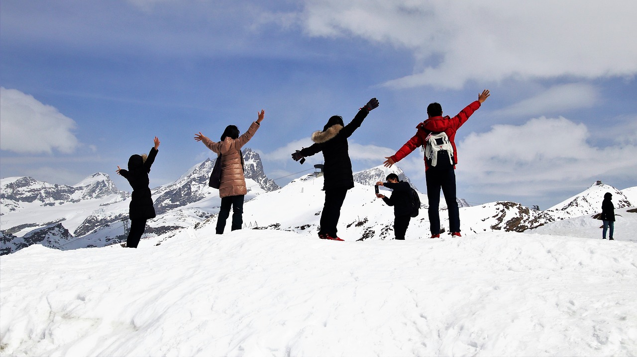 the alps  tops  winter free photo