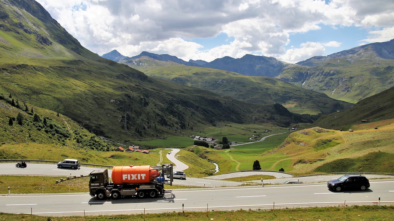 the alps  julierpass  highway free photo