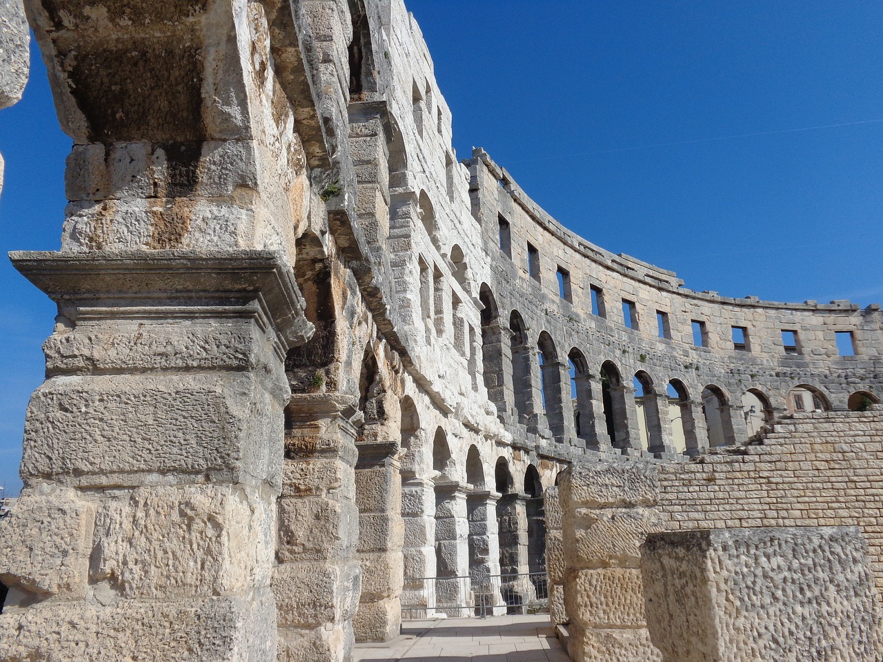 the amphitheater pula croatia free photo