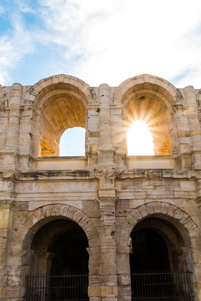 the amphitheatre of arles colosseum arles free photo