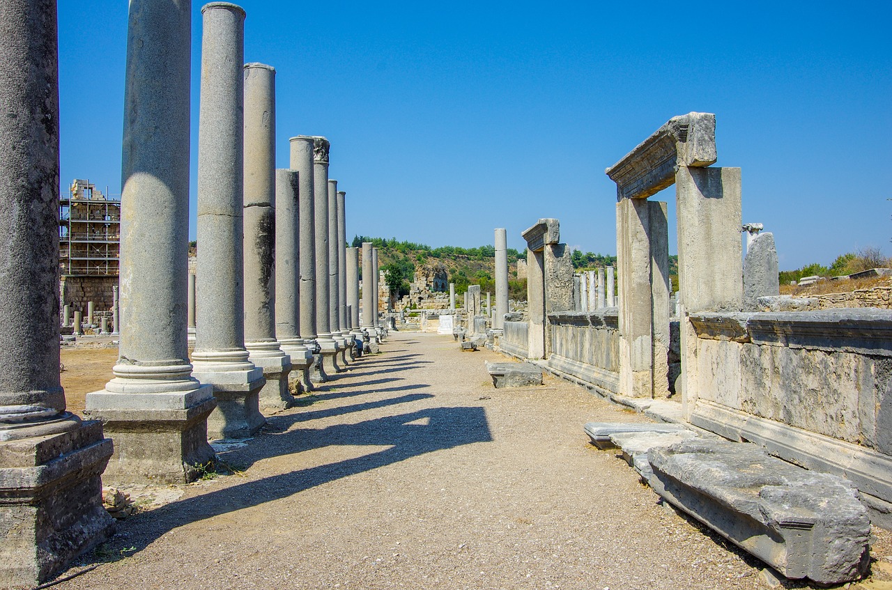 the ancient city of perga perge ancient free photo