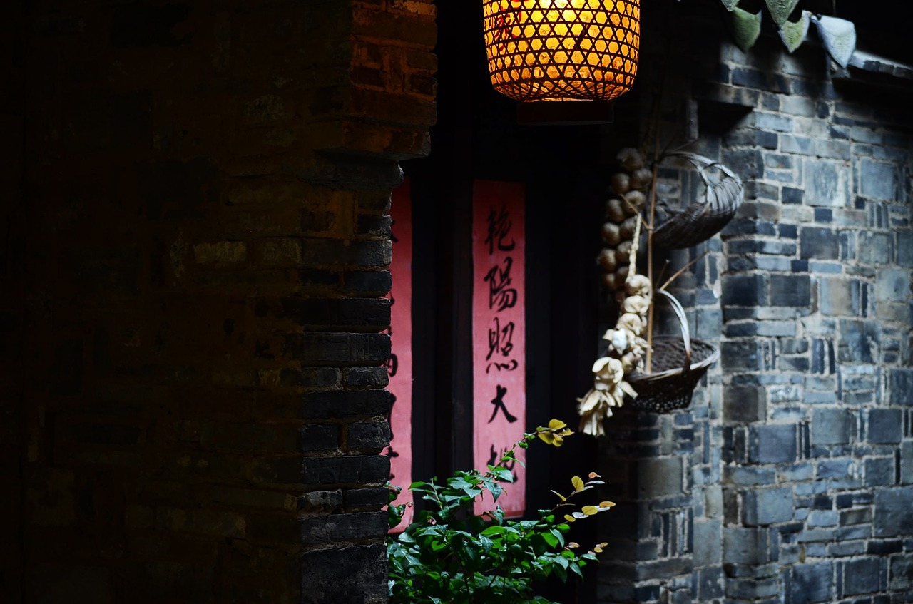 the ancient town bridges lantern free photo