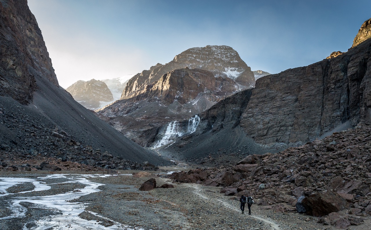 the andes mountaineering dawn free photo