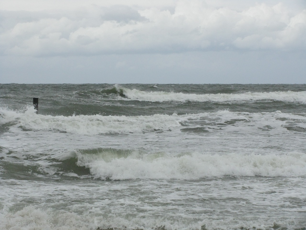 the baltic sea poland wave free photo