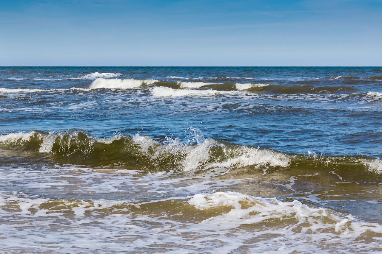 the baltic sea the waves waves free photo