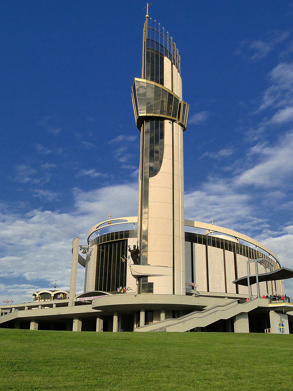 the basilica of the divine mercy architecture malopolska free photo