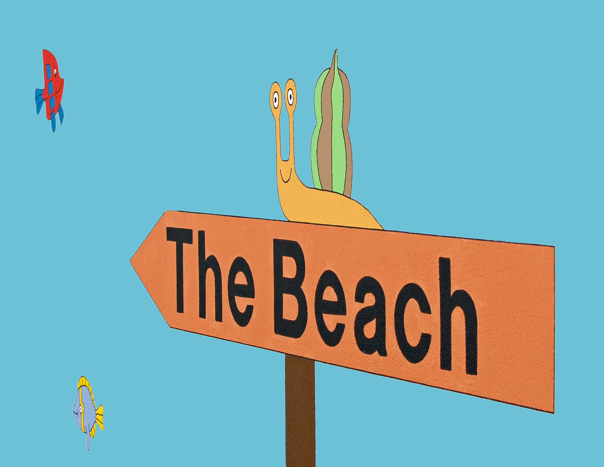 beach sign sign pointer free photo